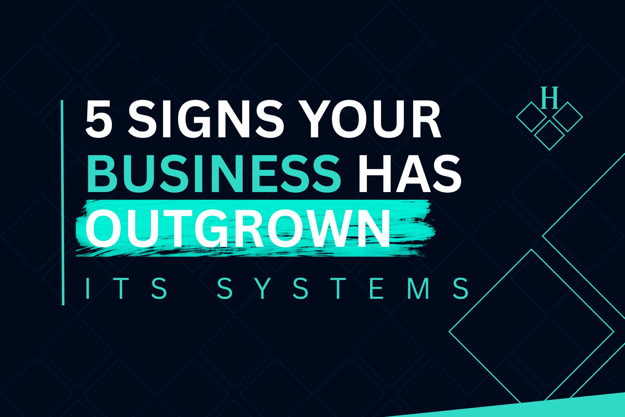 Illustrated cover for the article 5 Signs Your Business Has Outgrown Its Systems