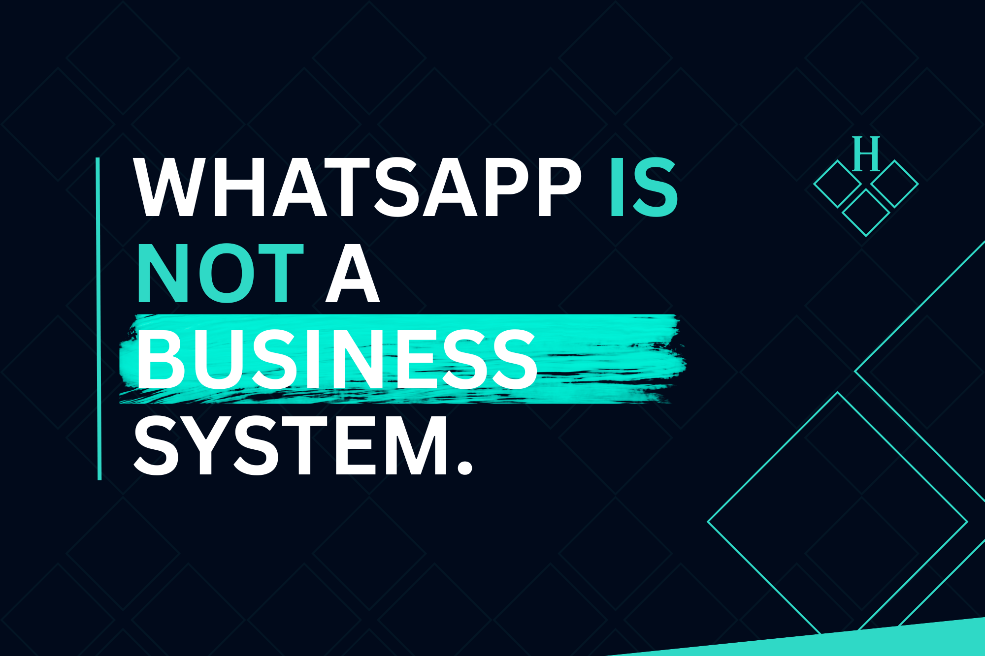 Illustrated cover for the article WhatsApp Is Not a Business System